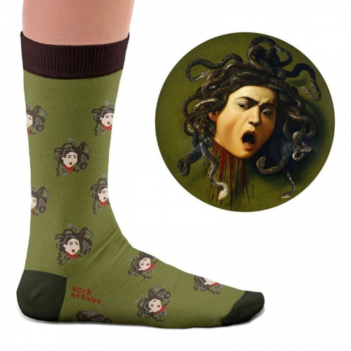 Socken Kunstwerke - Caravaggio "Medusa"